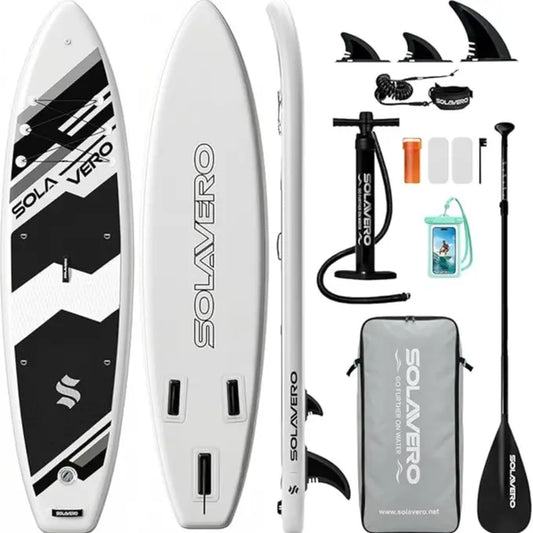 Stand up Paddle Board 11' Inflatable SUP for Adults, Blow up Paddle Board with Non-Slip EVA Deck 500LB Capacity Wide Board for All Skill Levels Summerwins