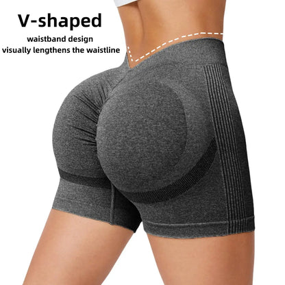 Hijesse Women'S Highwaist Athletic Sports Shorts Breathable Comfortable High Stretch Yoga Shorts Gym Shorts Ladies Sportswear for Indoor Outdoor Wear Gym Short Shack Seamless High-Waisted Lady Streetwear Scrunch Bum Biker Highwaisted Biker Short