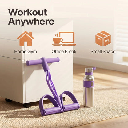 6-Strand Heavy Duty Abdominal Crunch Fitness Equipment – Leg & Core Workout, Sit-Up Assist, Home Gym Exercise