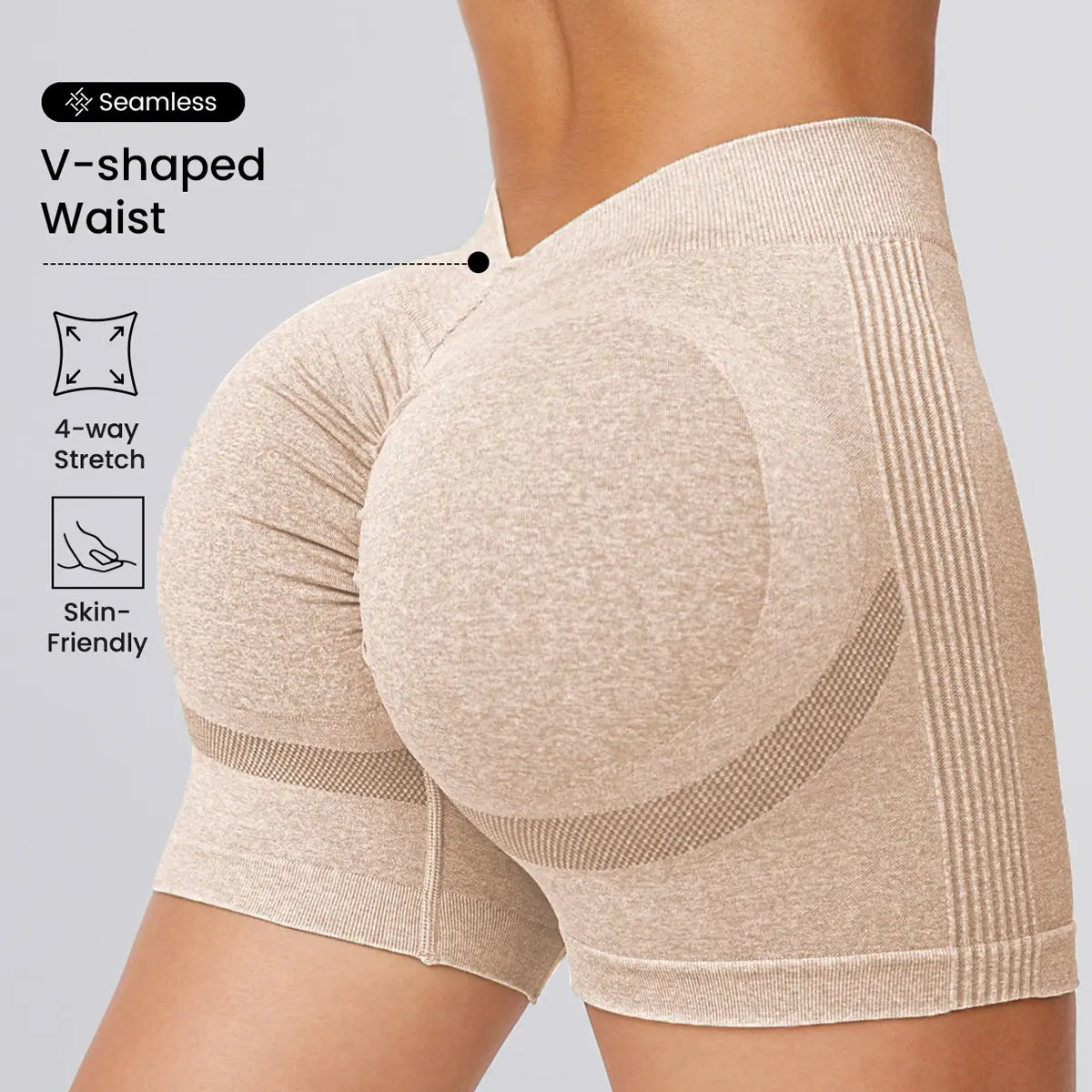 Hijesse Women'S Highwaist Athletic Sports Shorts Breathable Comfortable High Stretch Yoga Shorts Gym Shorts Ladies Sportswear for Indoor Outdoor Wear Gym Short Shack Seamless High-Waisted Lady Streetwear Scrunch Bum Biker Highwaisted Biker Short