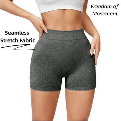 Hijesse Women'S Highwaist Athletic Sports Shorts Breathable Comfortable High Stretch Yoga Shorts Gym Shorts Ladies Sportswear for Indoor Outdoor Wear Gym Short Shack Seamless High-Waisted Lady Streetwear Scrunch Bum Biker Highwaisted Biker Short